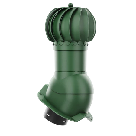 RLK-150-05-PT35 Kominek obrotowy Rotoline do blachy trapezowej profil T35 fi 150mm kulisty zielony