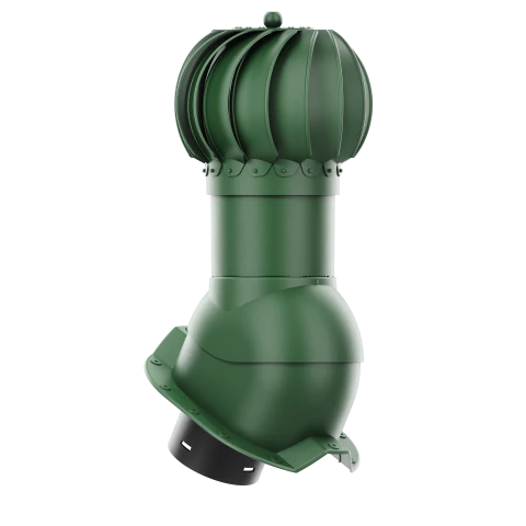 RLK-150-05-PT35 Kominek obrotowy Rotoline do blachy trapezowej profil T35 fi 150mm kulisty zielony