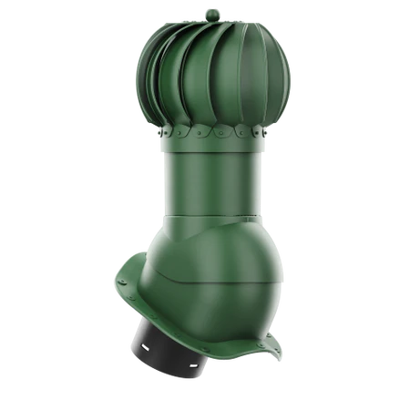RLK-150-05-PW Kominek obrotowy Rotoline do blachodachówki profil W fi 150mm kulisty zielony