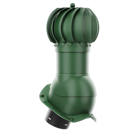 RLK-150-05-PX Kominek obrotowy Rotoline do blachodachówki profil X fi 150mm kulisty zielony