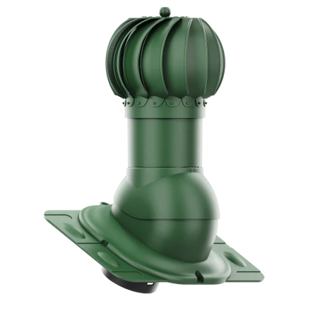 RLK-150-05-UNI Kominek obrotowy Rotoline uniwersalny fi 150mm kulisty zielony