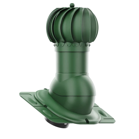 RLK-150-05-UNI Kominek obrotowy Rotoline uniwersalny fi 150mm kulisty zielony