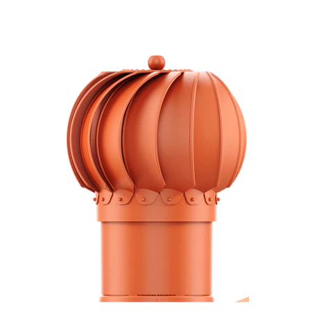 RLK-150-06-PE Kominek obrotowy Rotoline do blachodachówki profil E fi 150mm kulisty ceglasty