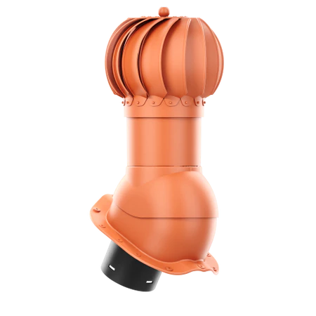 RLK-150-06-PF Kominek obrotowy Rotoline do blachodachówki profil F fi 150mm kulisty ceglasty