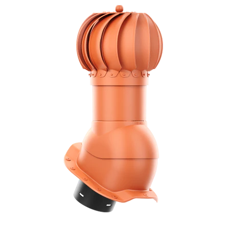 RLK-150-06-PR Kominek obrotowy Rotoline do blachodachówki profil R fi 150mm kulisty ceglasty