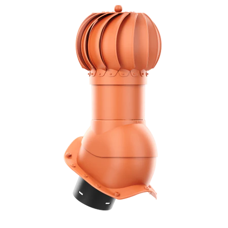 RLK-150-06-PX Kominek obrotowy Rotoline do blachodachówki profil X fi 150mm kulisty ceglasty