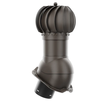 RLK-150-07-PT18 Kominek obrotowy Rotoline do blachy trapezowej profil T18 fi 150mm kulisty ciemny brąz