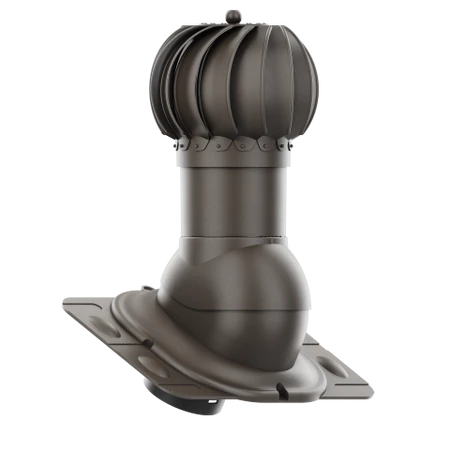 RLK-150-07-UNI Kominek obrotowy Rotoline uniwersalny fi 150mm kulisty ciemny brąz