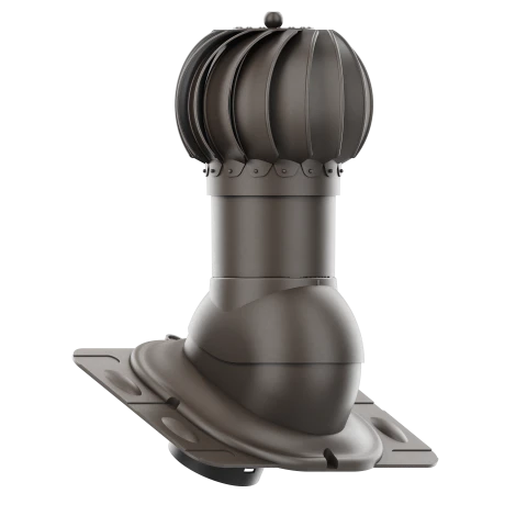 RLK-150-07-UNI Kominek obrotowy Rotoline uniwersalny fi 150mm kulisty ciemny brąz