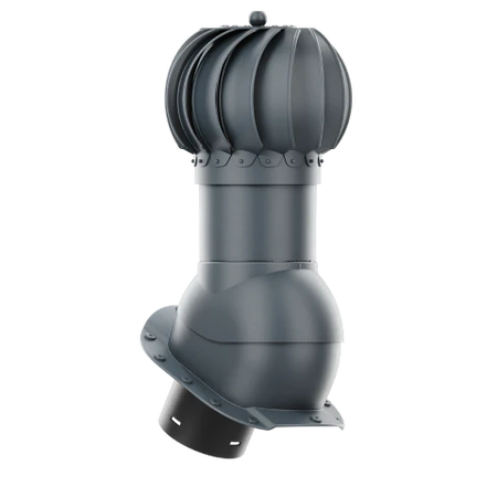 RLK-150-09-PA Kominek obrotowy Rotoline do blachodachówki profil A fi 150mm kulisty antracytowy