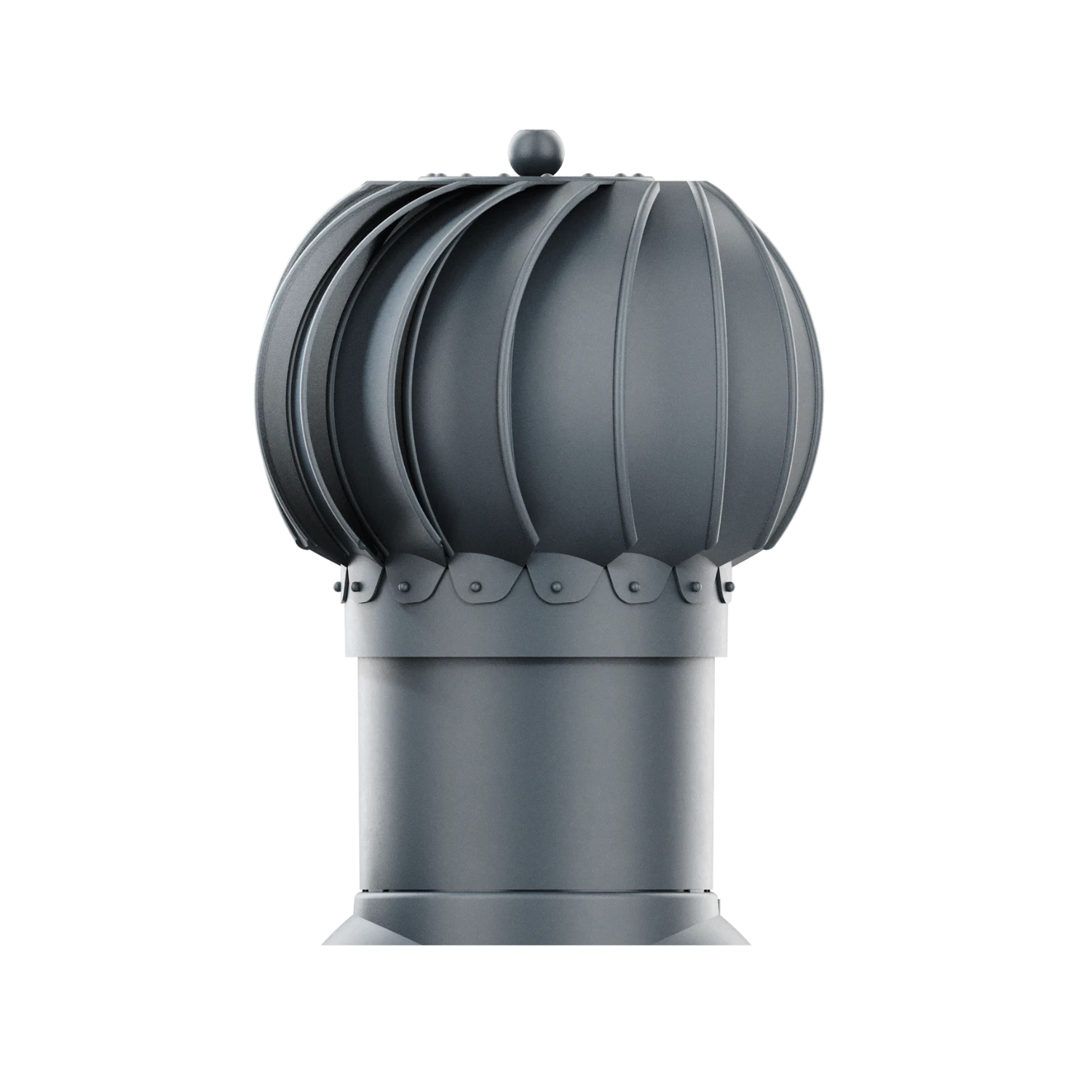 RLK-150-09-PE Kominek obrotowy Rotoline do blachodachówki profil E fi 150mm kulisty antracytowy