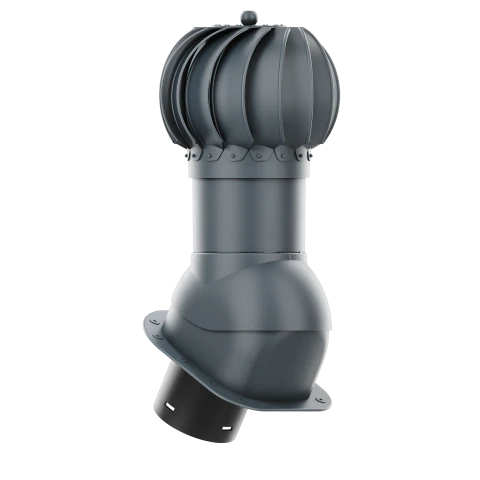 RLK-150-09-PH Kominek obrotowy Rotoline do blachodachówki profil H fi 150mm kulisty antracytowy