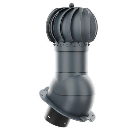 RLK-150-09-PM Kominek obrotowy Rotoline do blachodachówki profil M fi 150mm kulisty antracytowy