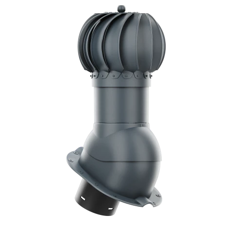 RLK-150-09-PM Kominek obrotowy Rotoline do blachodachówki profil M fi 150mm kulisty antracytowy