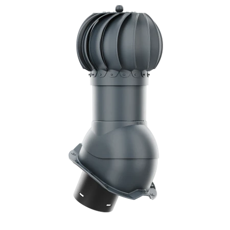 RLK-150-09-PT18 Kominek obrotowy Rotoline do blachy trapezowej profil T18 fi 150mm kulisty antracytowy