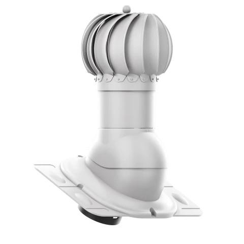 RLK-150-10-UNI Kominek obrotowy Rotoline uniwersalny fi 150mm kulisty jasny szary