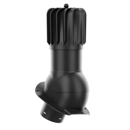 RLP-125-02-PA Kominek obrotowy Rotoline do blachodachówki profil A fi 125mm podłużny czarny