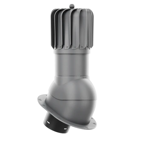 RLP-125-03-PI Kominek obrotowy Rotoline z podstawą płaską i uszczelką butylową profil PI fi 125mm podłużny grafit