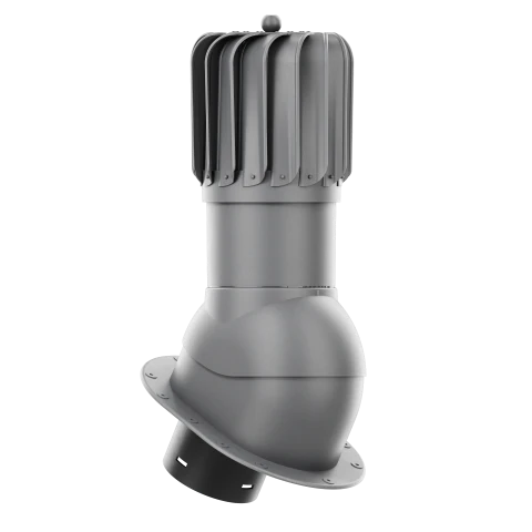 RLP-125-03-PI Kominek obrotowy Rotoline z podstawą płaską i uszczelką butylową profil PI fi 125mm podłużny grafit