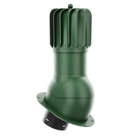 RLP-125-05-PI Kominek obrotowy Rotoline z podstawą płaską i uszczelką butylową profil PI fi 125mm podłużny zielony