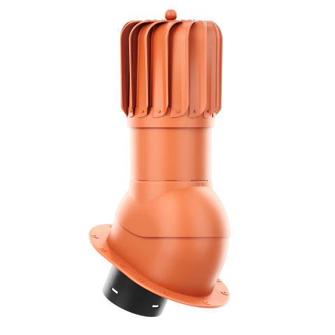 RLP-125-06-PI Kominek obrotowy Rotoline z podstawą płaską i uszczelką butylową profil PI fi 125mm podłużny ceglasty