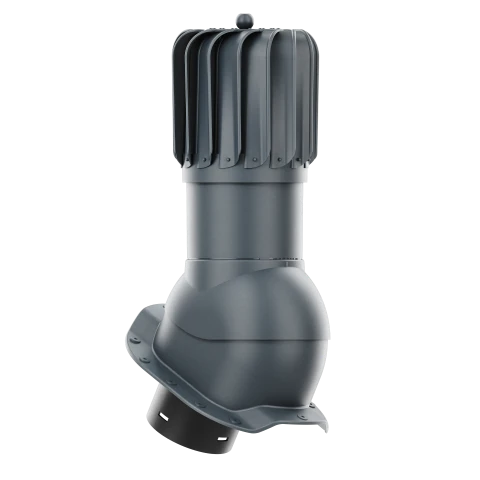 RLP-125-09-PC Kominek obrotowy Rotoline do blachodachówki profil C fi 125mm podłużny antracytowy