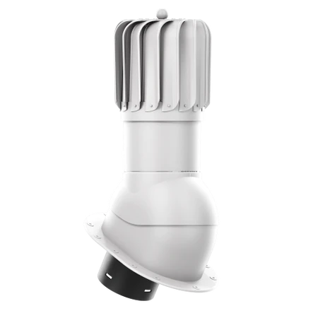 RLP-125-10-PI Kominek obrotowy Rotoline na podstawy płaskie fi 125mm podłużny Jasny Szary