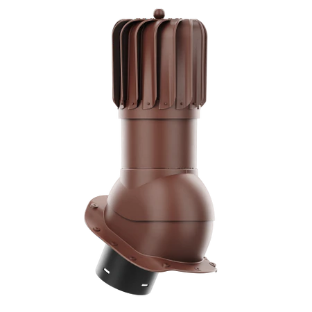 RLP-150-01-PB Kominek obrotowy Rotoline do blachodachówki profil B fi 150mm podłużny brąz