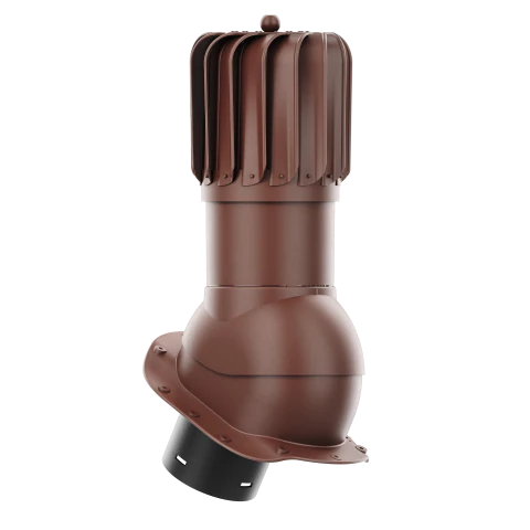 RLP-150-01-PB Kominek obrotowy Rotoline do blachodachówki profil B fi 150mm podłużny brąz