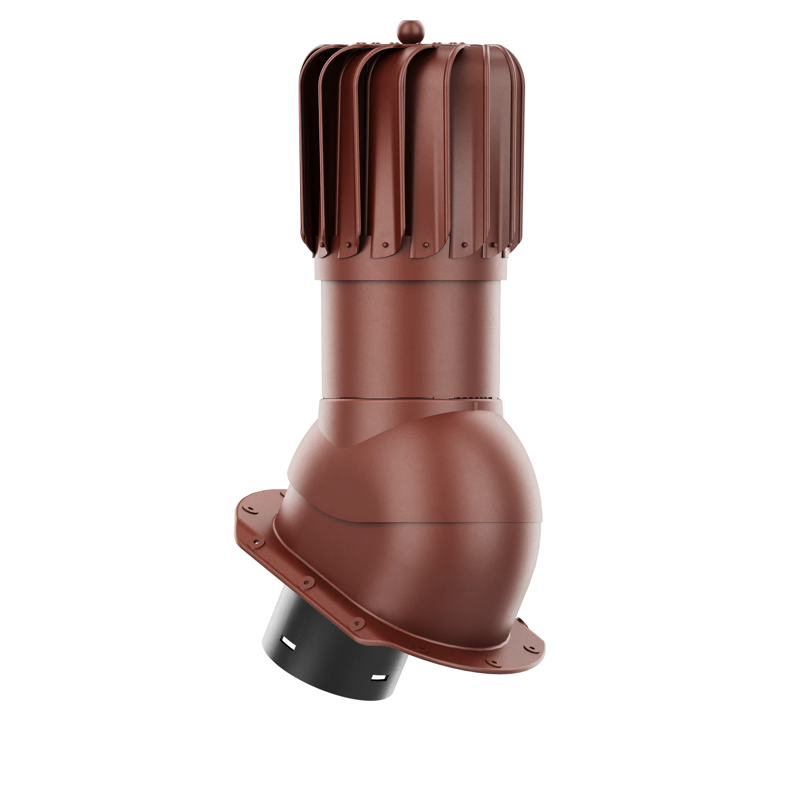 RLP-150-01-PE Kominek obrotowy Rotoline do blachodachówki profil E fi 150mm podłużny brąz