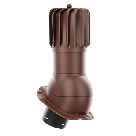 RLP-150-01-PG Kominek obrotowy Rotoline do blachodachówki profil G fi 150mm podłużny brąz