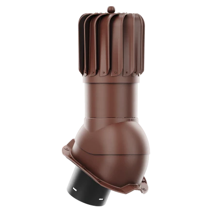 RLP-150-01-PT18 Kominek obrotowy Rotoline do blachy trapezowej profil T18 fi 150mm podłużny brąz