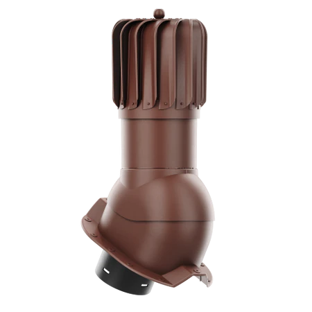 RLP-150-01-PT35 Kominek obrotowy Rotoline do blachy trapezowej profil T35 fi 150mm podłużny brąz