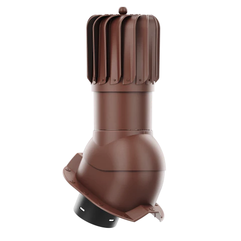 RLP-150-01-PT35 Kominek obrotowy Rotoline do blachy trapezowej profil T35 fi 150mm podłużny brąz