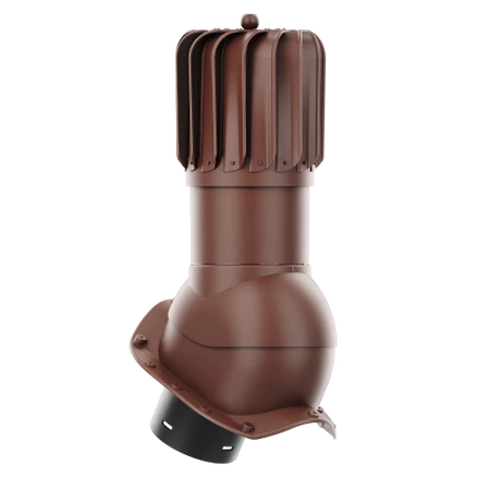 RLP-150-01-PX Kominek obrotowy Rotoline do blachodachówki profil X fi 150mm podłużny brąz