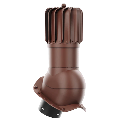 RLP-150-01-PX Kominek obrotowy Rotoline do blachodachówki profil X fi 150mm podłużny brąz