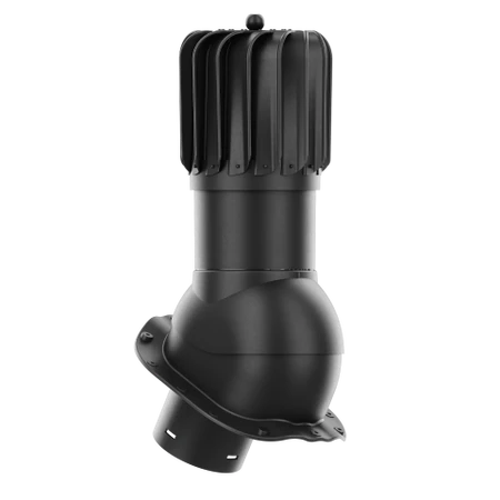 RLP-150-02-PG Kominek obrotowy Rotoline do blachodachówki profil G fi 150mm podłużny czarny