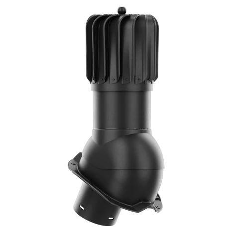 RLP-150-02-PT18 Kominek obrotowy Rotoline do blachy trapezowej profil T18 fi 150mm podłużny czarny