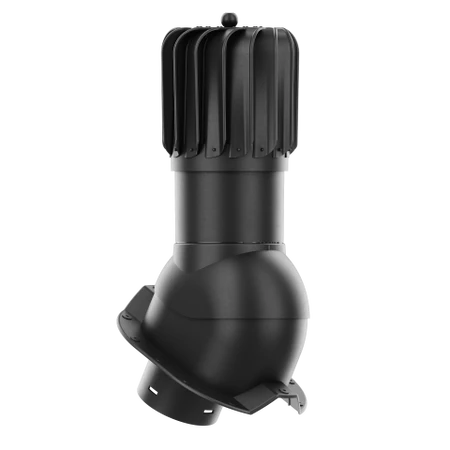 RLP-150-02-PT35 Kominek obrotowy Rotoline do blachy trapezowej profil T35 fi 150mm podłużny czarny