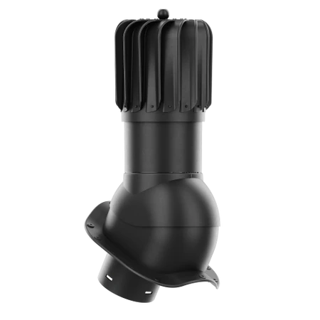 RLP-150-02-PW Kominek obrotowy Rotoline do blachodachówki profil W fi 150mm podłużny czarny