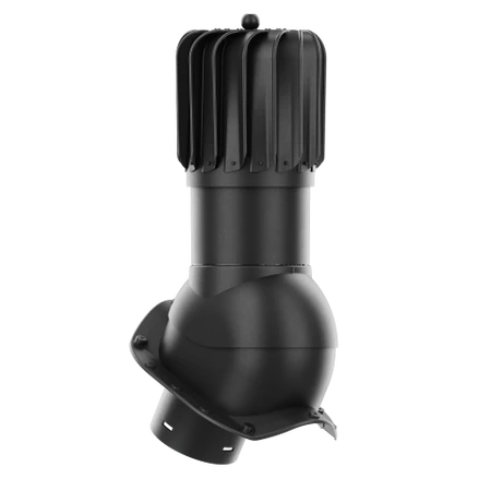 RLP-150-02-PX Kominek obrotowy Rotoline do blachodachówki profil X fi 150mm podłużny czarny