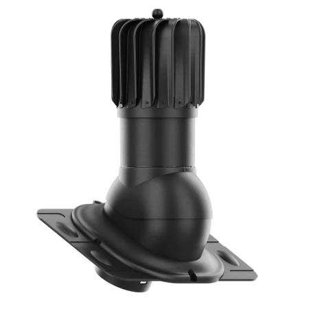 RLP-150-02-UNI Kominek obrotowy Rotoline uniwersalny fi 150mm podłużny czarny