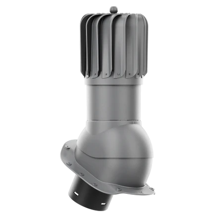RLP-150-03-PB Kominek obrotowy Rotoline do blachodachówki profil B fi 150mm podłużny grafit