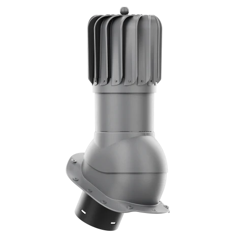 RLP-150-03-PB Kominek obrotowy Rotoline do blachodachówki profil B fi 150mm podłużny grafit
