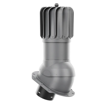 RLP-150-03-PE Kominek obrotowy Rotoline do blachodachówki profil E fi 150mm podłużny grafit