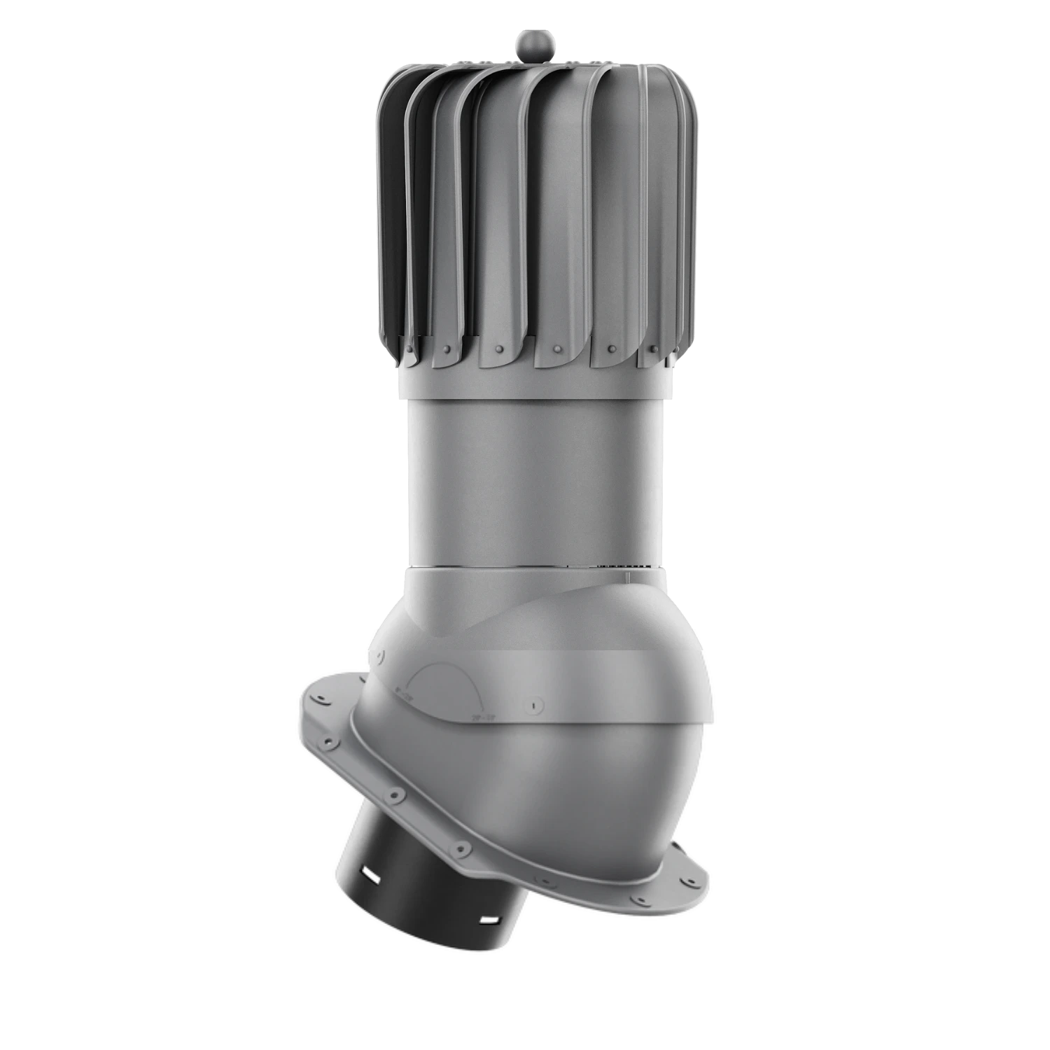 RLP-150-03-PE Kominek obrotowy Rotoline do blachodachówki profil E fi 150mm podłużny grafit