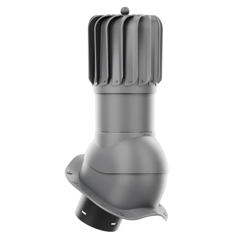 RLP-150-03-PW Kominek obrotowy Rotoline do blachodachówki profil W fi 150mm podłużny grafit