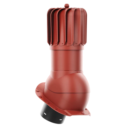 RLP-150-04-PA Kominek obrotowy Rotoline do blachodachówki profil A fi 150mm podłużny czerwony