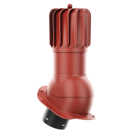 RLP-150-04-PB Kominek obrotowy Rotoline do blachodachówki profil B fi 150mm podłużny czerwony