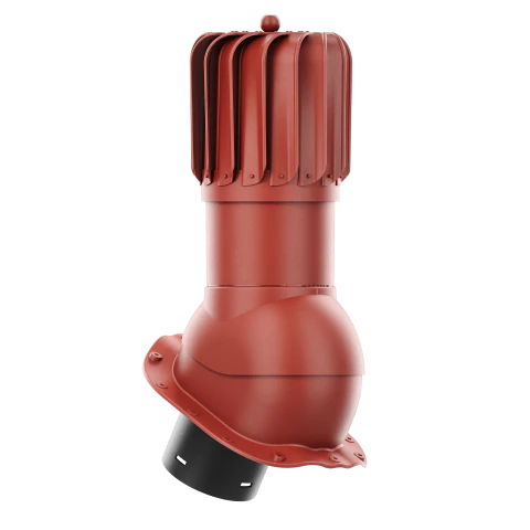 RLP-150-04-PG Kominek obrotowy Rotoline do blachodachówki profil G fi 150mm podłużny czerwony